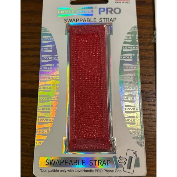 Women's LoveHandle Red & Black Swappable Phone Straps One Size - Picture 2 of 4